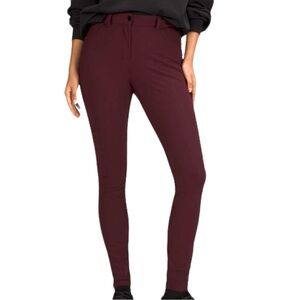 Lululemon High Rise City Sleek Slim Garnet Burgundy Pants